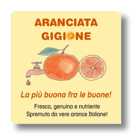 Manifesto aranciata Gigione
